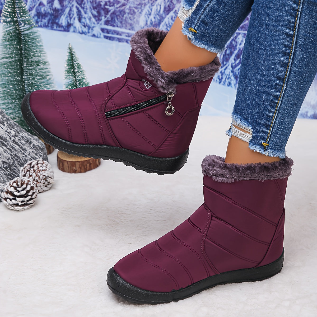 🔥Promotion Dernier Jour 50 % DE RÉDUCTION - Bottes Orthopédiques Imperméables Anti-Dérapantes Hiver Chaud pour Femmes
