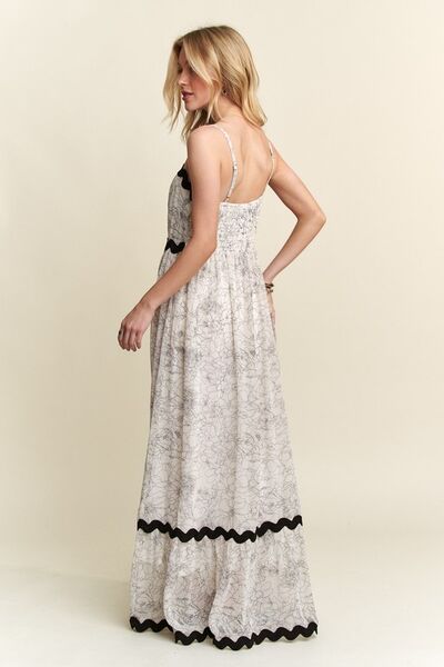 Robe longue à bretelles réglables ADORA Floral