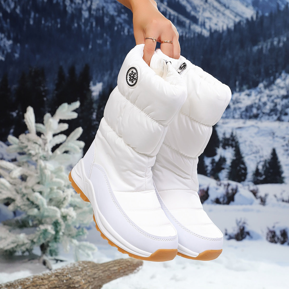 🔥Dernier Jour de Promotion 50% de Réduction - Bottes de Neige Mi-Mollet Hiver Femme de Haute Qualité