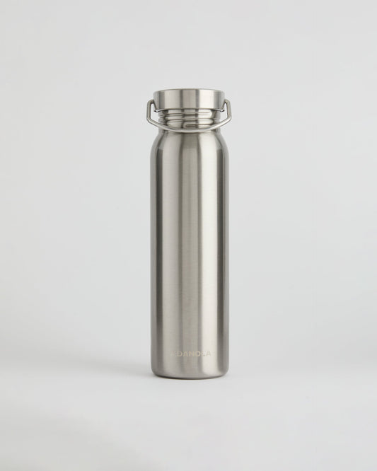 Stainless Steel 750ml Water Bottle - Silver