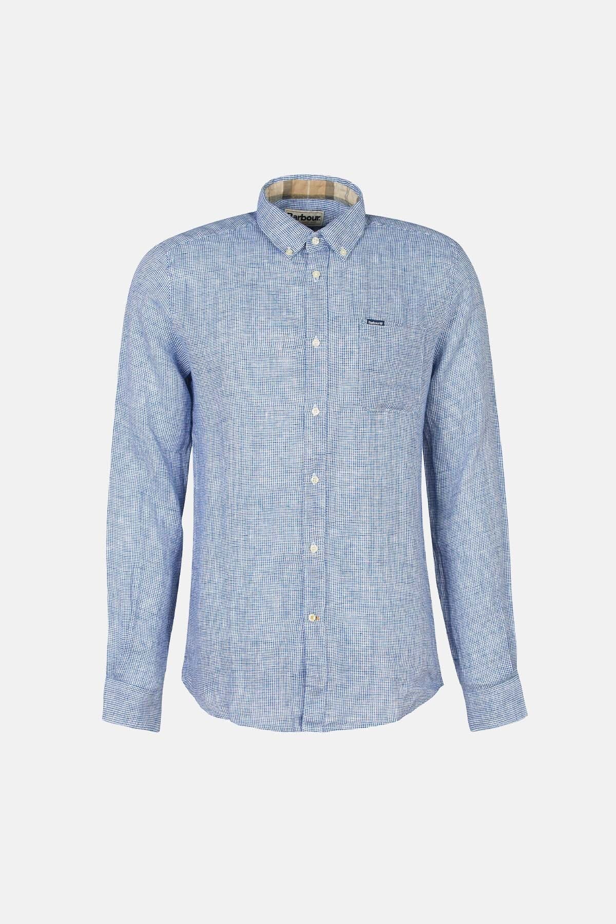 Linton Tailored Linen Shirt - NAVY