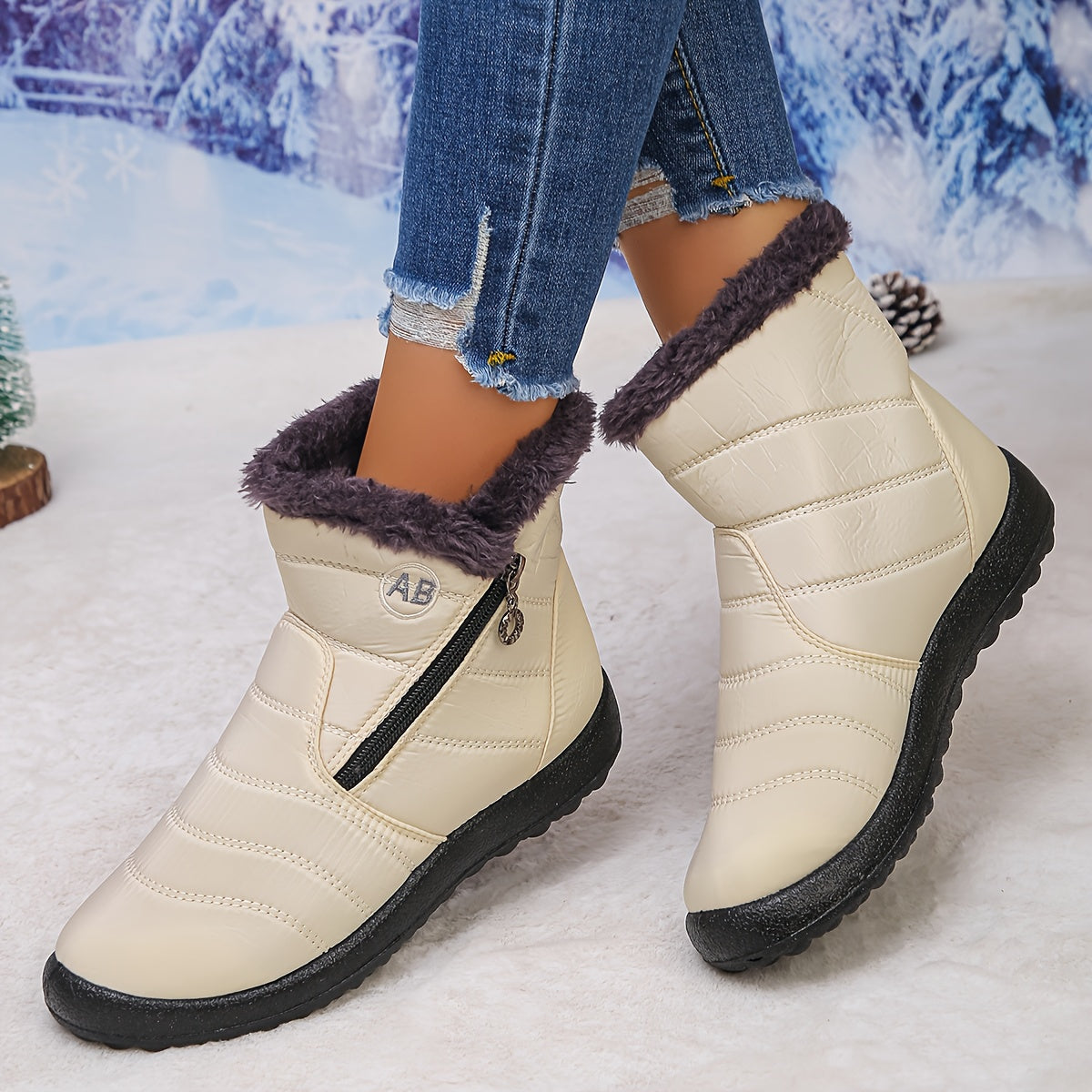 🔥Promotion Dernier Jour 50 % DE RÉDUCTION - Bottes Orthopédiques Imperméables Anti-Dérapantes Hiver Chaud pour Femmes