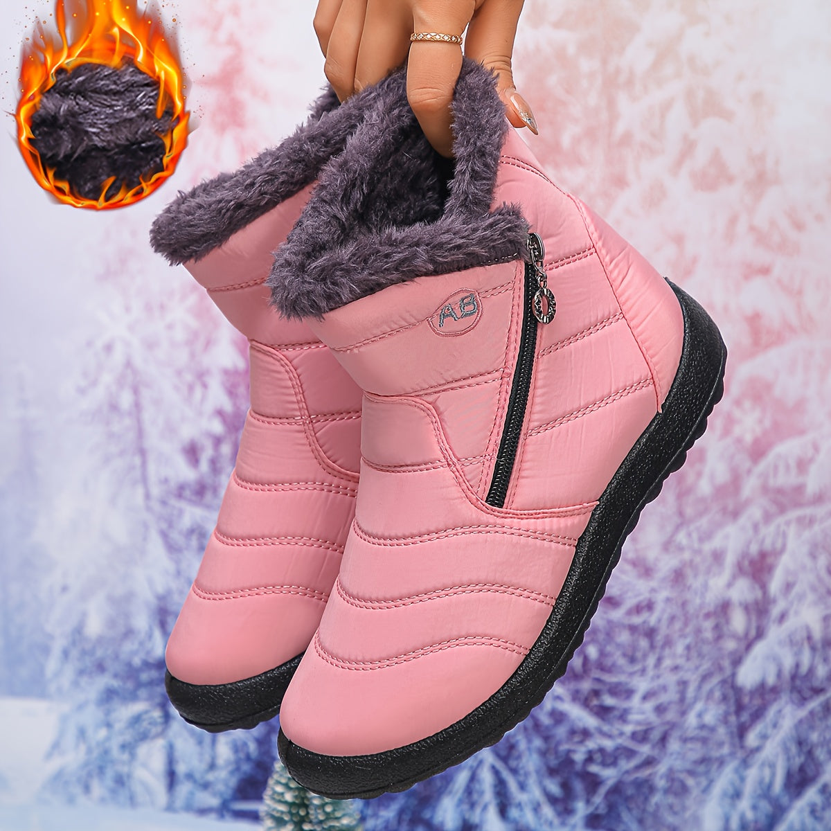 🔥Promotion Dernier Jour 50 % DE RÉDUCTION - Bottes Orthopédiques Imperméables Anti-Dérapantes Hiver Chaud pour Femmes