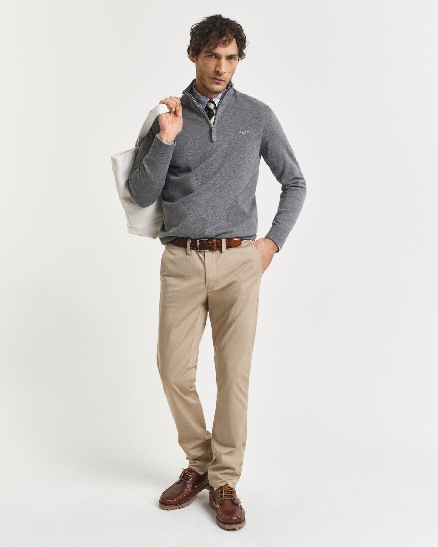 Classic Cotton Half-Zip Sweater